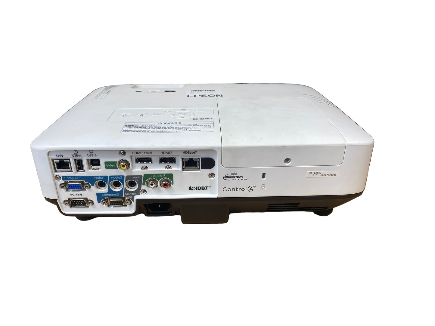 Epson PowerLite 2265U | Wireless Full HD WUXGA 3LCD Projector | 5500 Lumens