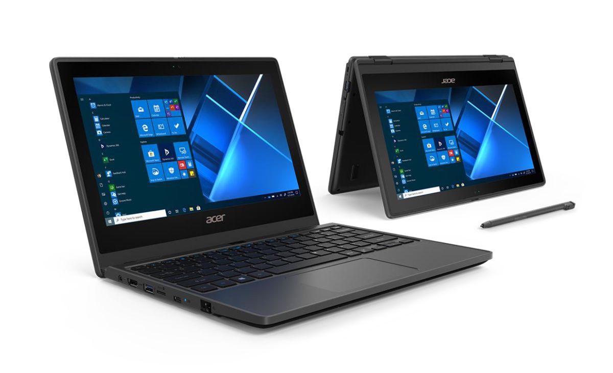 Acer TravelMate Spin B311R-31 11.6" Touchscreen 2-in-1 Laptop – Intel Celeron, 4GB RAM, 128GB SSD, Windows 11 Home