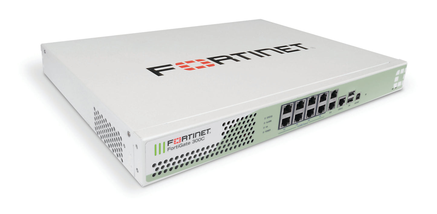 Fortinet FortiGate 300C – Enterprise Next-Gen Firewall, 8 Gbps Throughput, 10 GE Ports