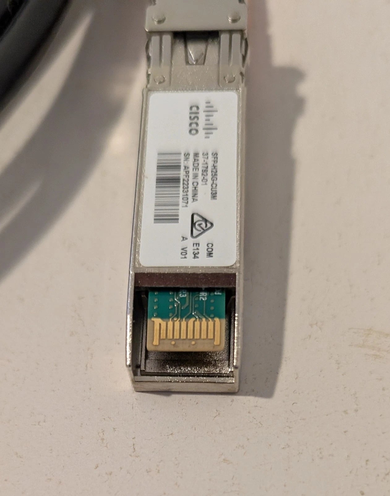 Cisco SFP-H25G-CU3M Passive Twinax Cable 3m 37-1792-01