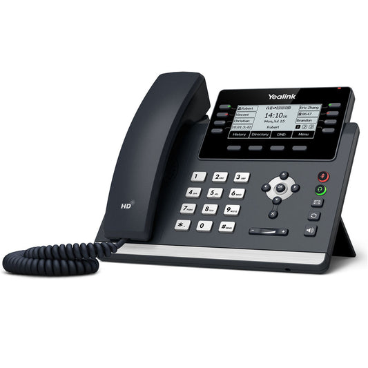 Yealink SIP-T43U – Professional 12-Line IP Phone | HD Audio | Gigabit | Dual USB Ports