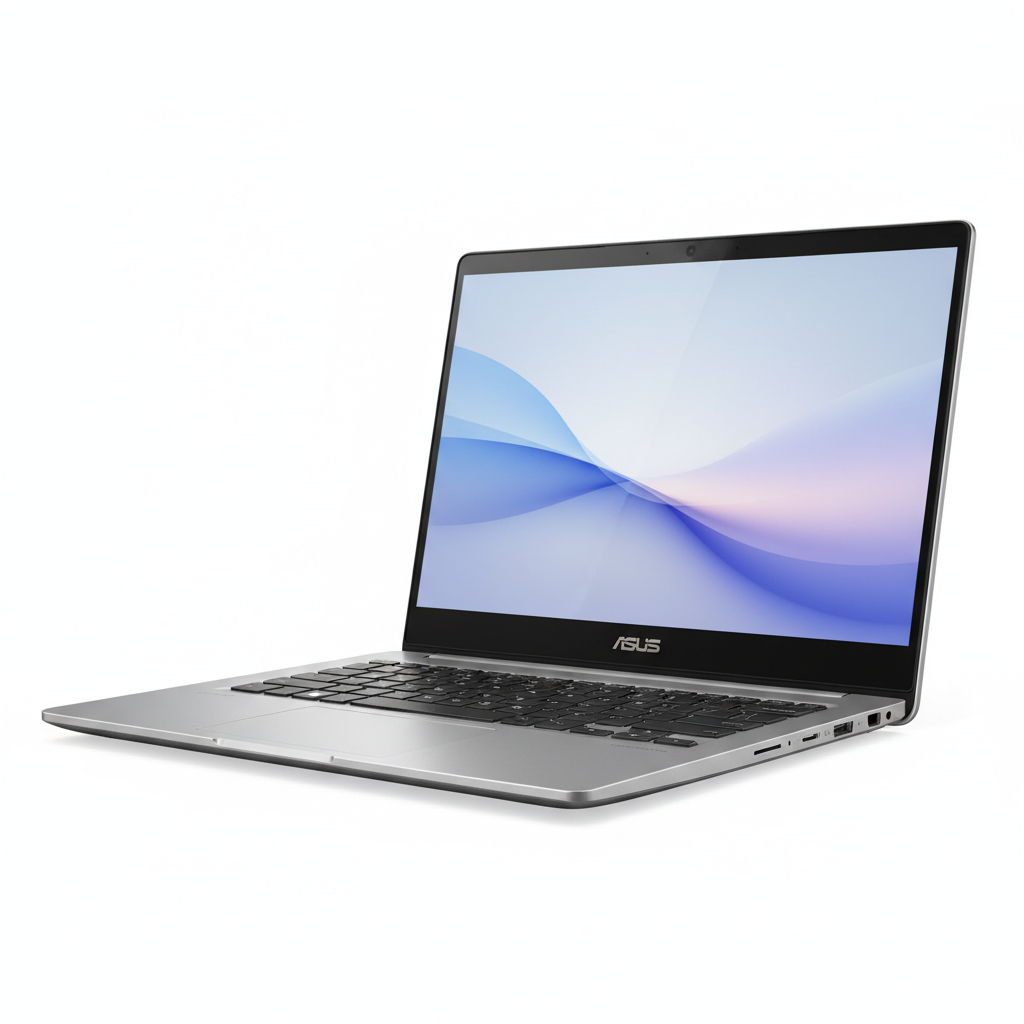 ASUS VivoBook 15 X515EA laptop open on white background