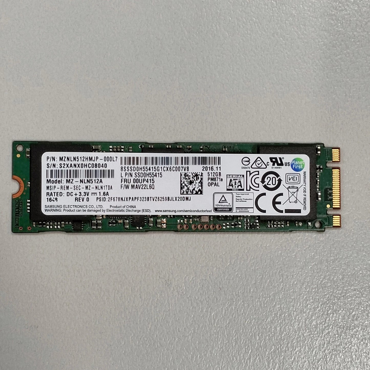 Samsung 850 EVO 512GB M.2 SATA SSD MZNLN512HMJP