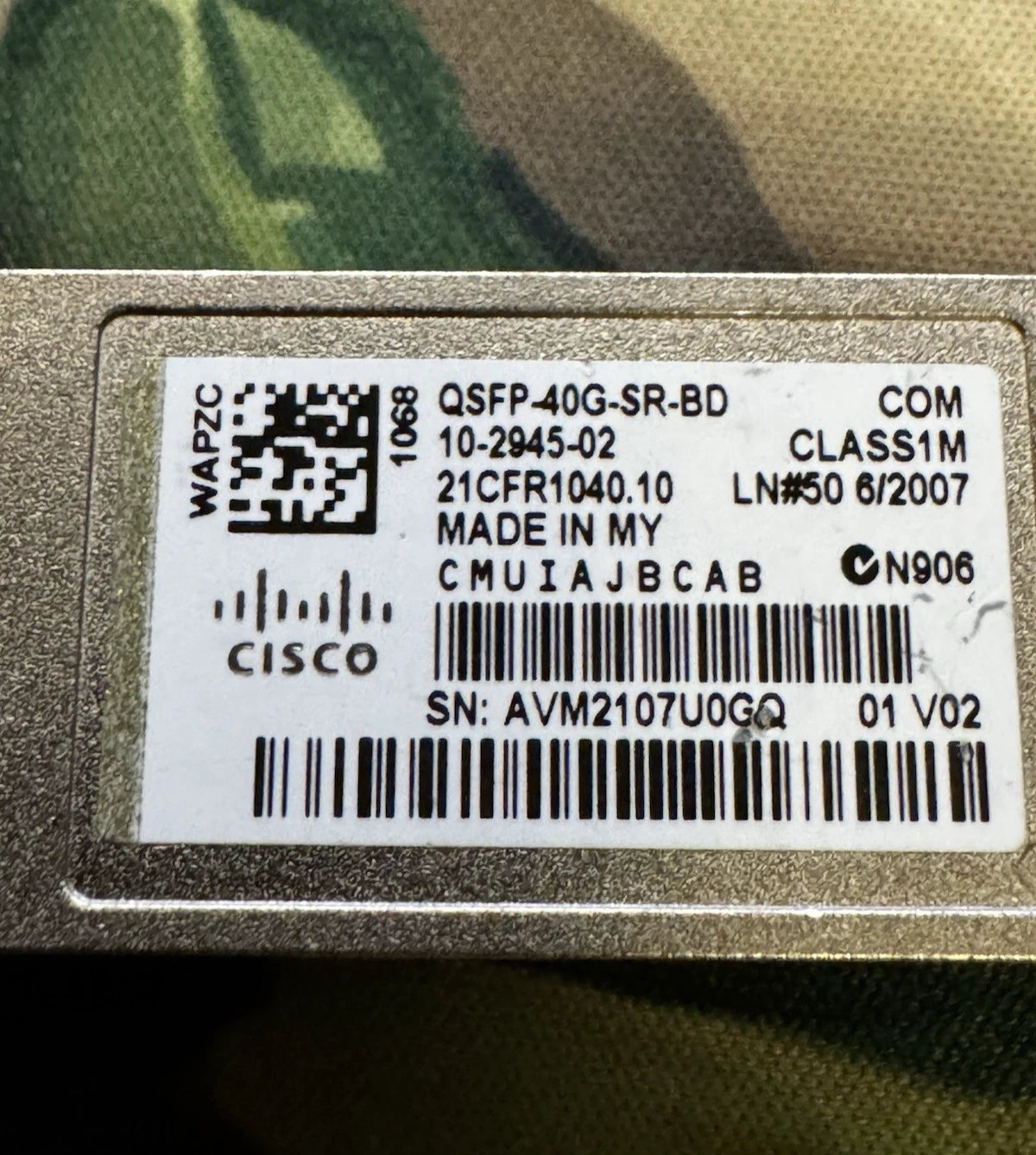 Cisco QSFP-40/100-SRBD BiDi Transceiver Module